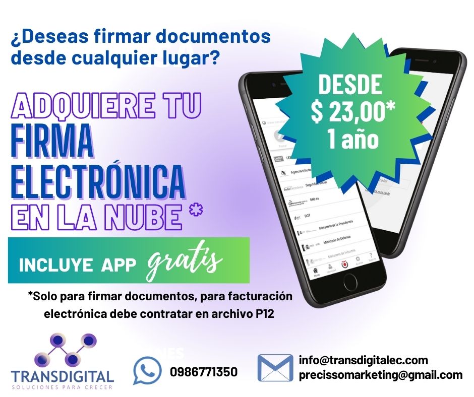 FIRMA EN LA NUBE + APP